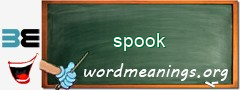 WordMeaning blackboard for spook